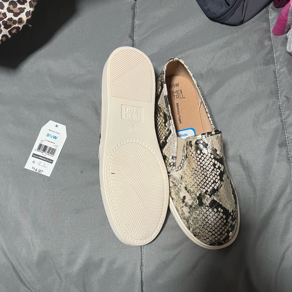 Time and tru slip ons